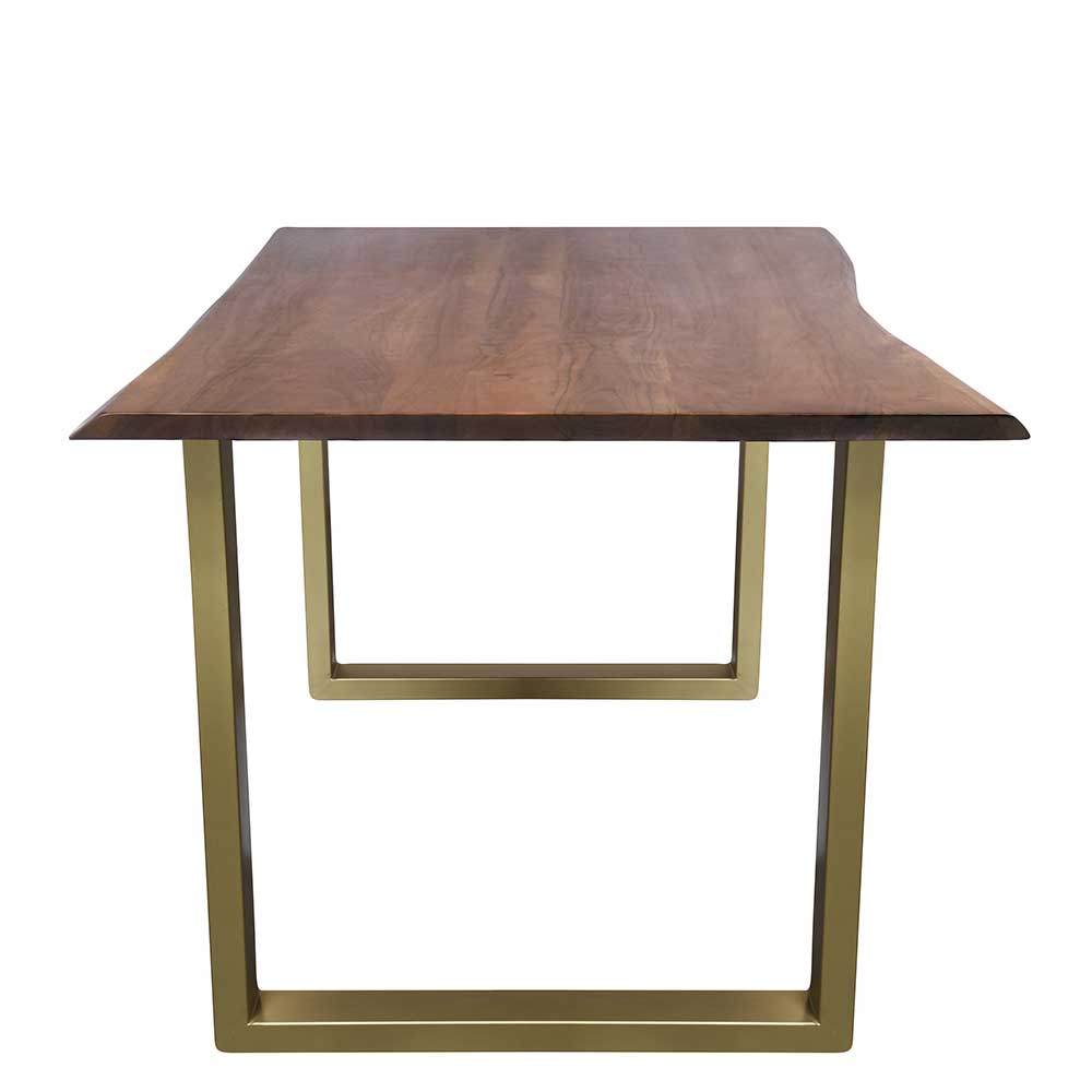 160x85 Tisch aus Akazie in Nussbaumfarben - Choicon