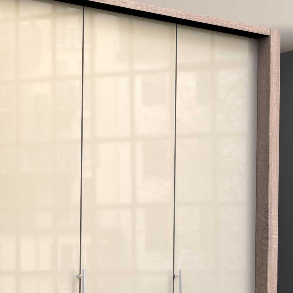 Schlichter Kleiderschrank 2-türig in Creme - Rativian