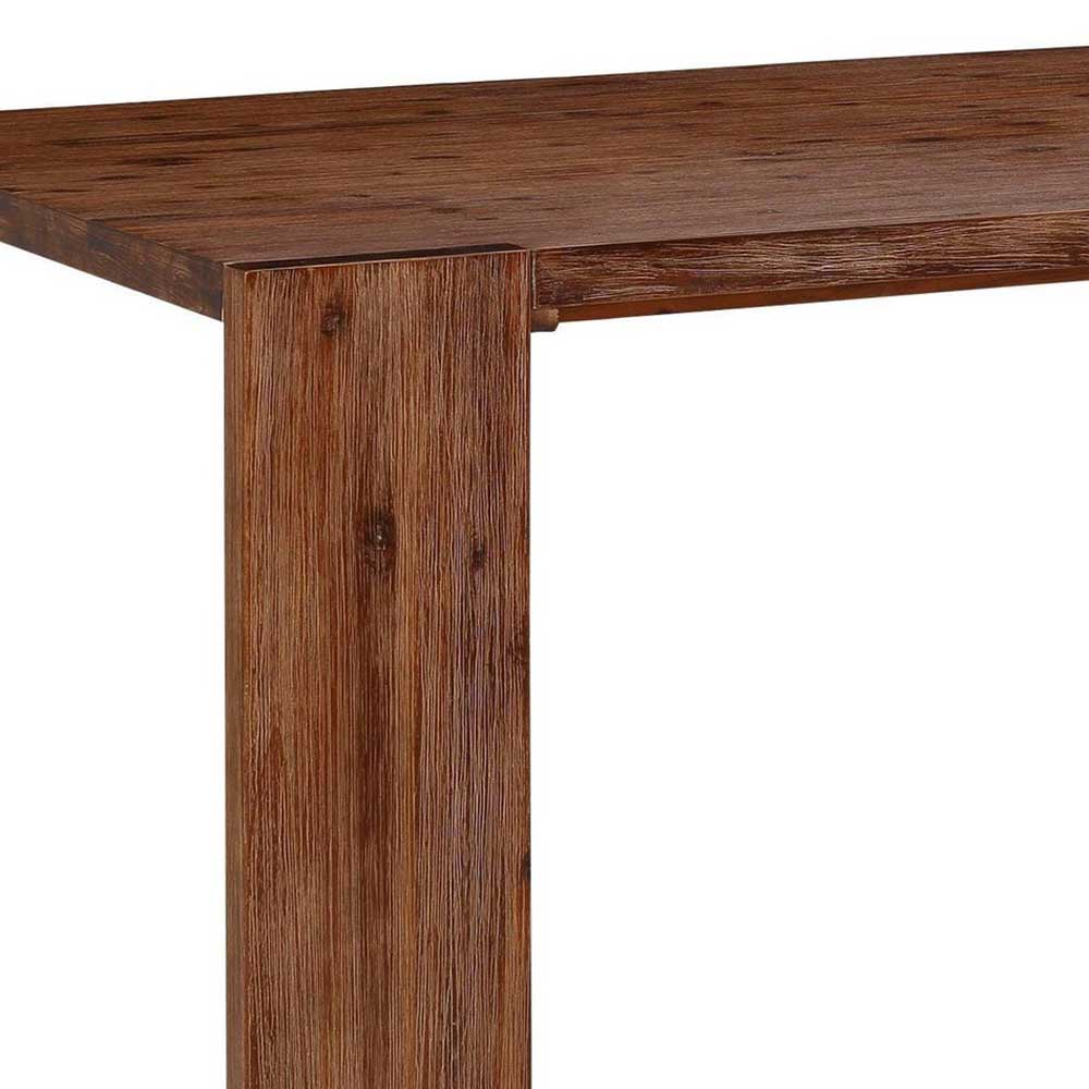 Massivholz Esszimmertisch aus Akazie Braun - Work