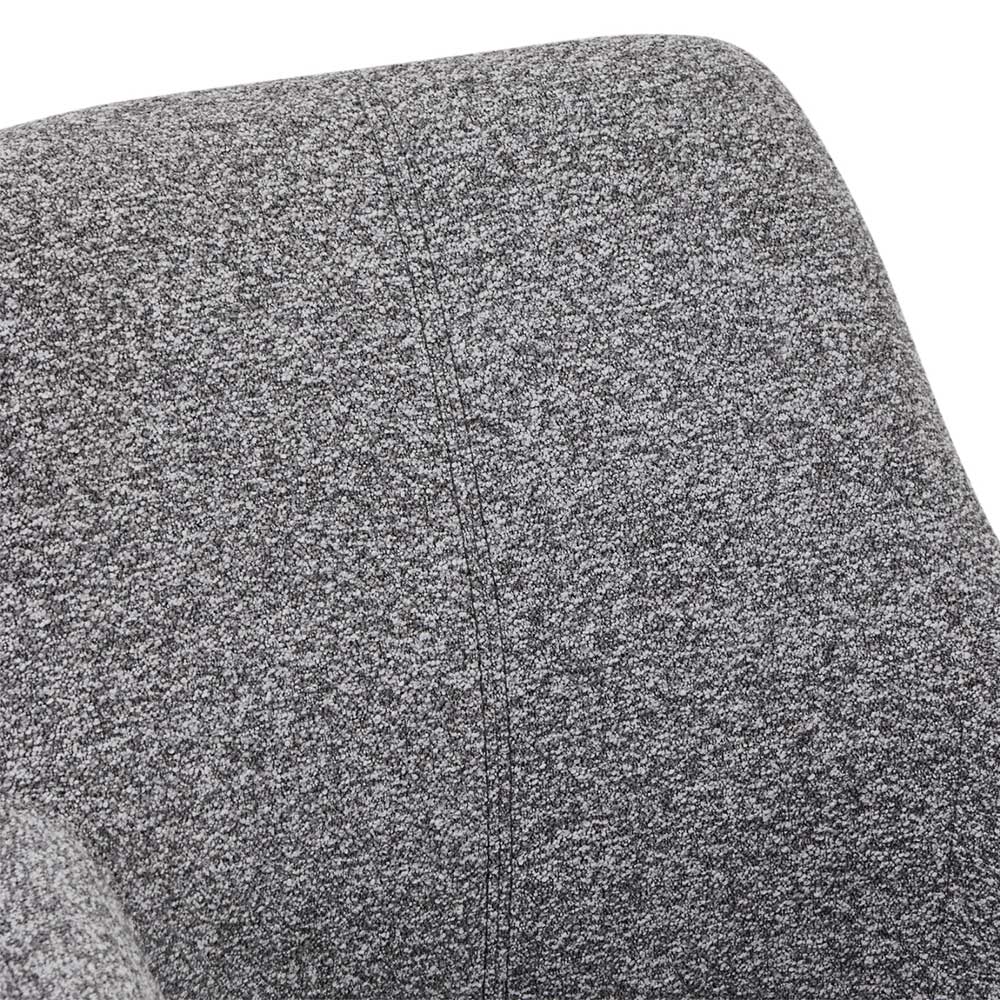 Tischsessel in Grau Boucle - Valines (2er Set)