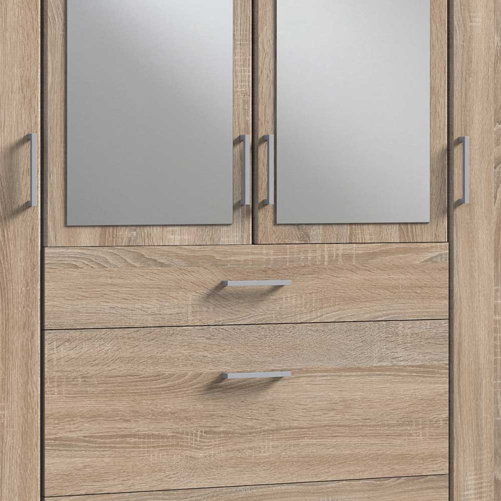 179x199x58 cm Kleiderschrank mit Spiegeln modern - Citerna