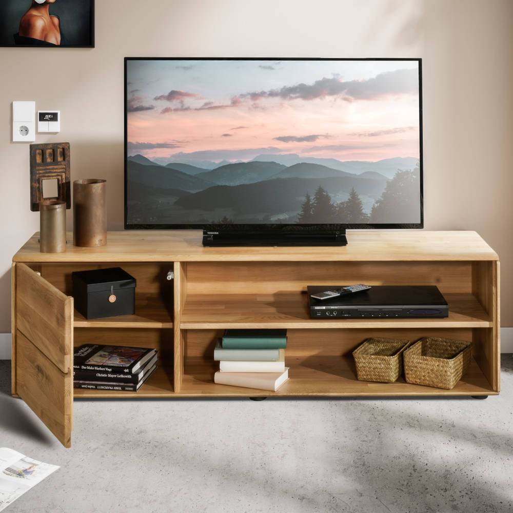 TV Unterschrank aus Wildeiche Massivholz - Feanor