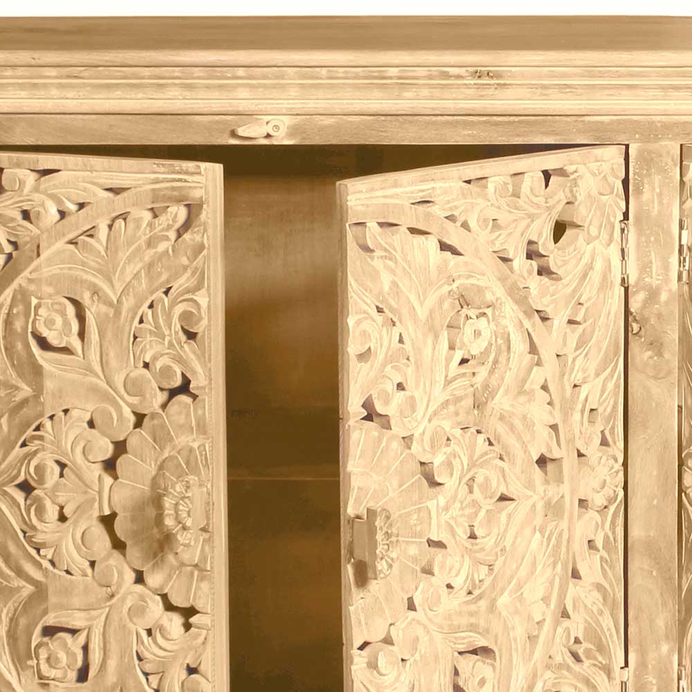 180x90x45 4-türiges Sideboard im Ethno Stil - Runiasa
