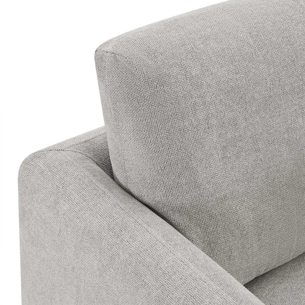 L-Design Dreisitzer Sofa in Hellgrau - Gozoa