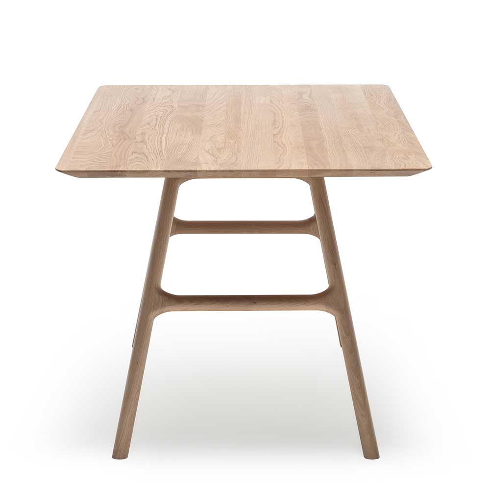 Scandi Chic Eichentisch in Bianco geölt - Ravona