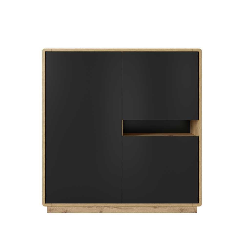 122x126x40 2-türiges Highboard mit Fach - Ilunas