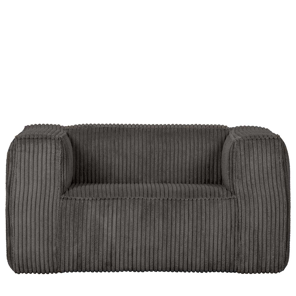 Einzelsessel in Dunkelgrau Cord Ribcord - Jailen