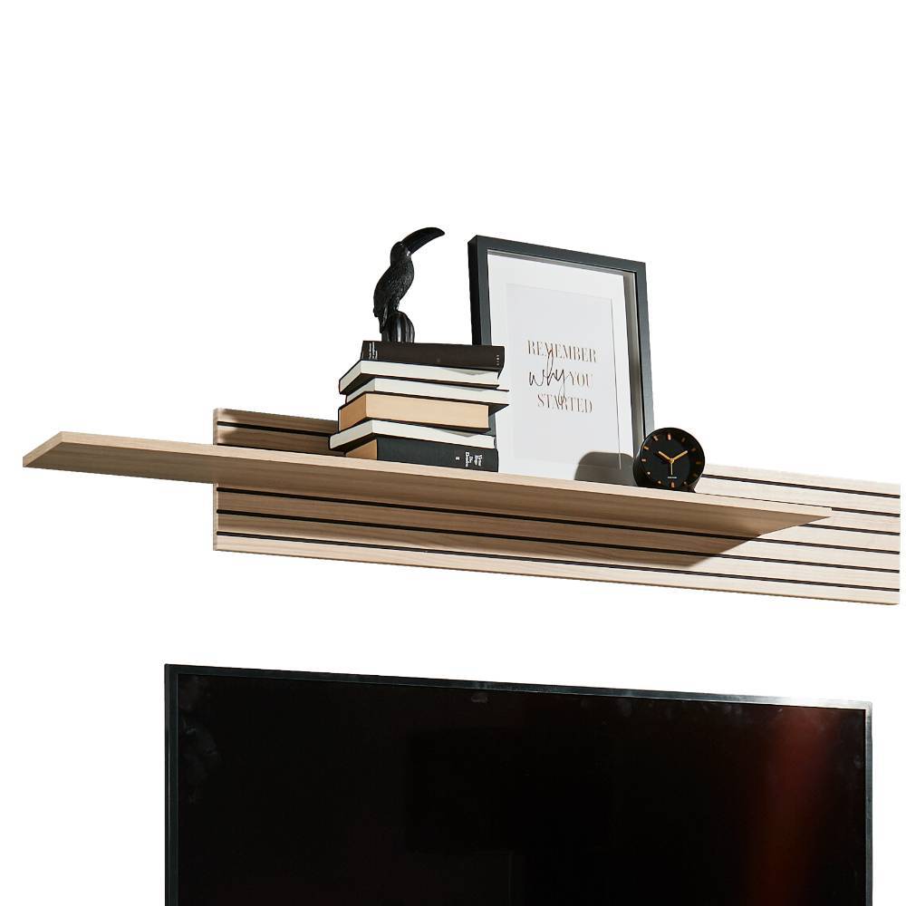 Wohnzimmer Anbauwand mit LED Licht - Rovigo (fünfteilig)