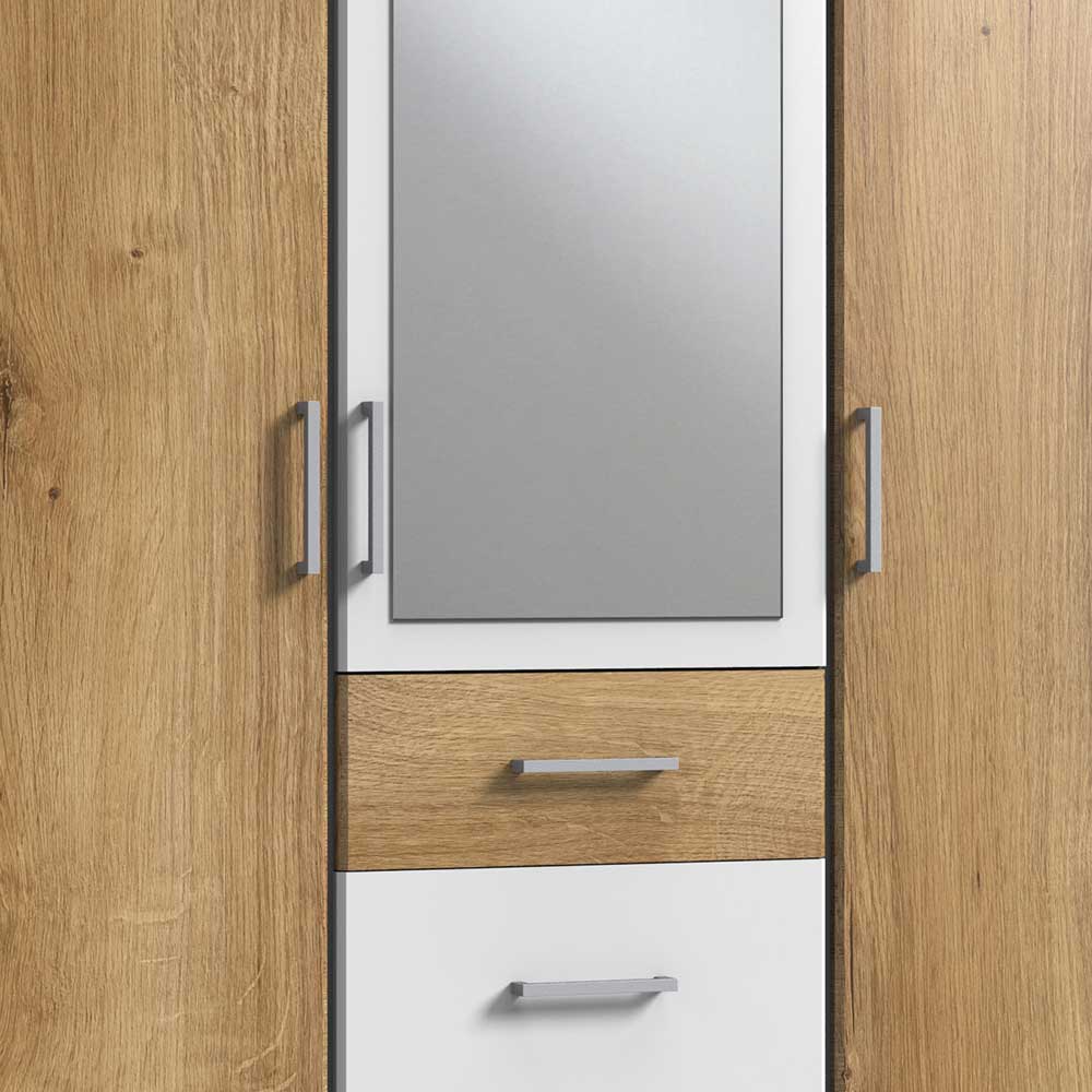 Moderner Schlafzimmerschrank mit Spiegel - Curacao