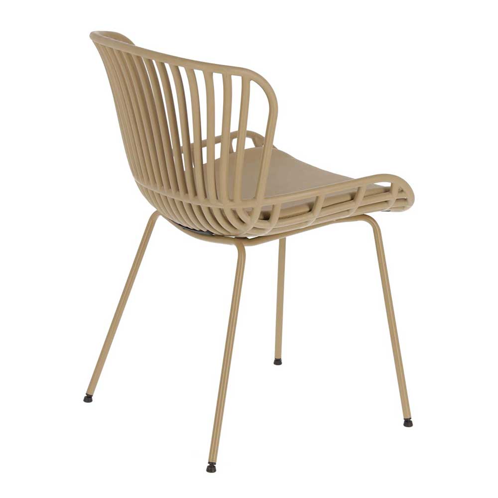 Esszimmer Designstühle in Beige - Libonato (4er Set)