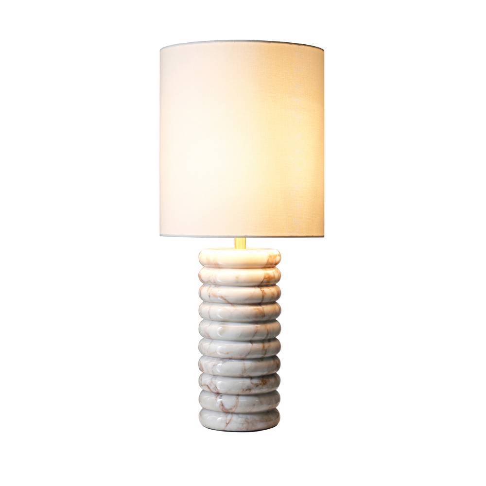 Tischlampe mit Marmorsockel - Leony