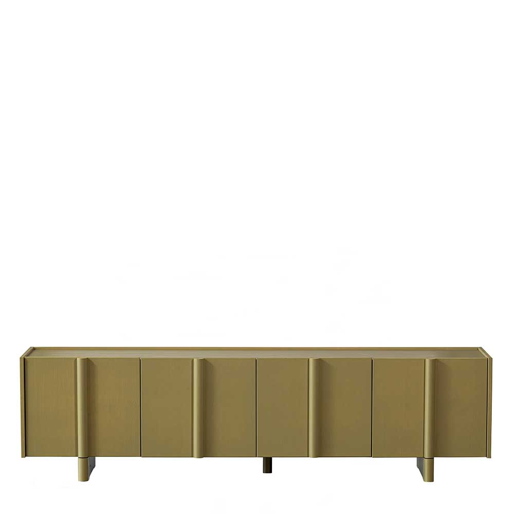 4-türiges TV Lowboard in Khaki - Biledda