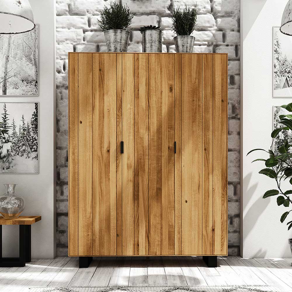 Schlafzimmer Kleiderschrank Manzey aus Wildeiche massiv geölt
