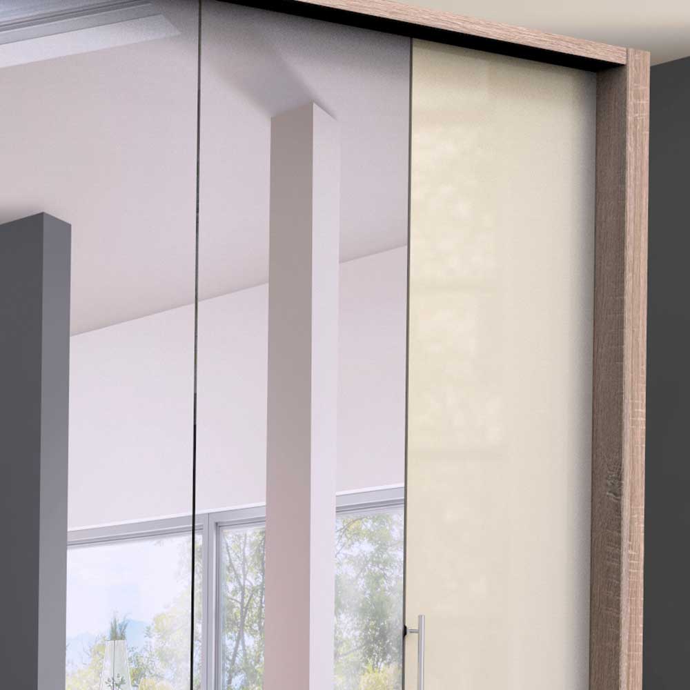 Gleittüren-Schrank mit zwei Spiegeln - Rativian