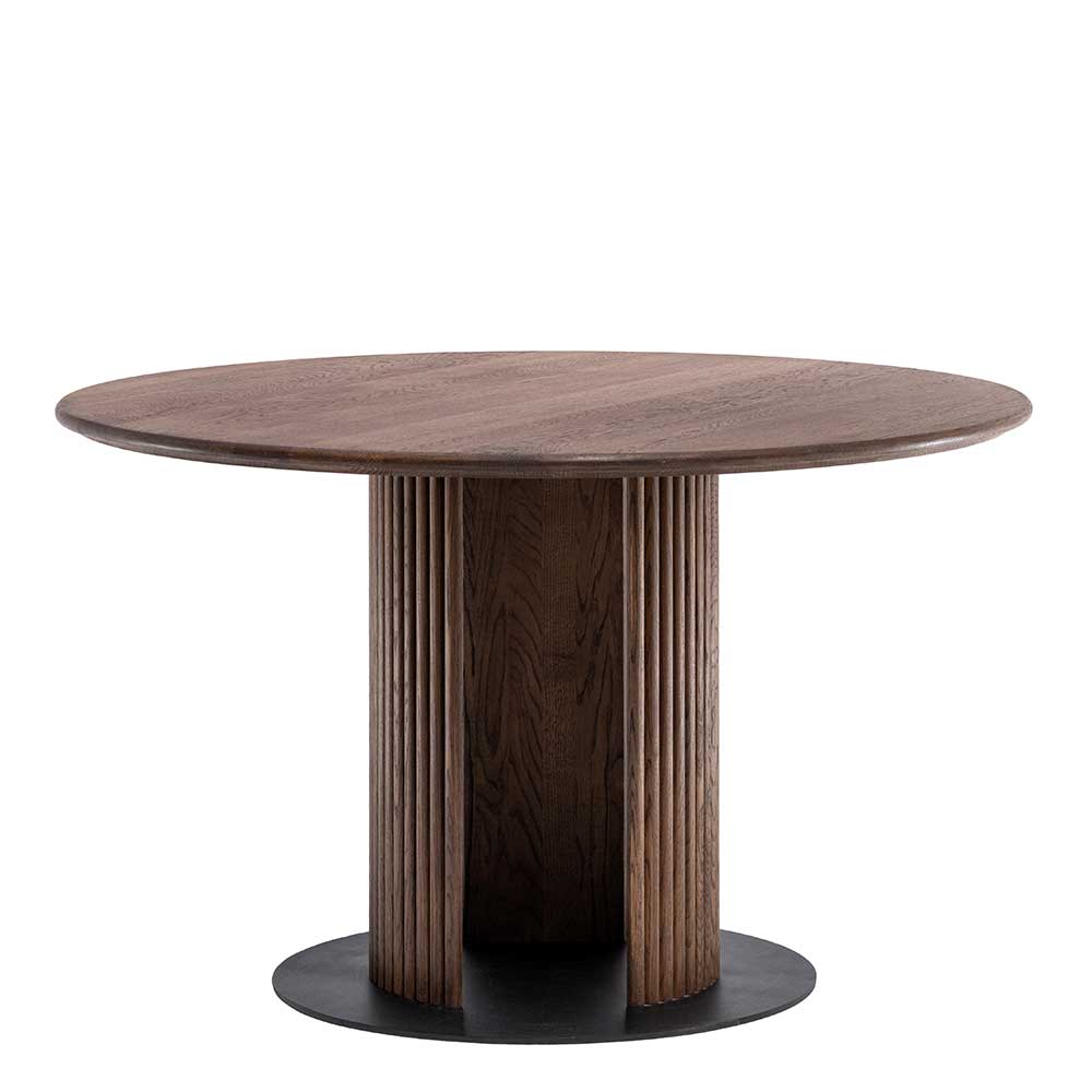 Runder Designtisch in Wenge geölt - Gimy