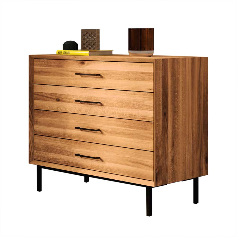 4 Schubladen Kommode mit 97 cm Breite - Kerfa