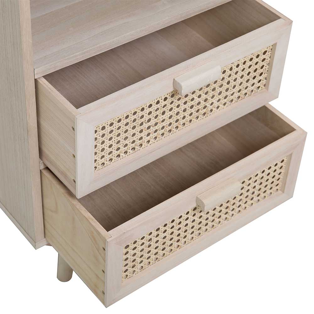 40x68x36 Kleine Kommode mit Fach & 2 Schubladen - Oncinasa