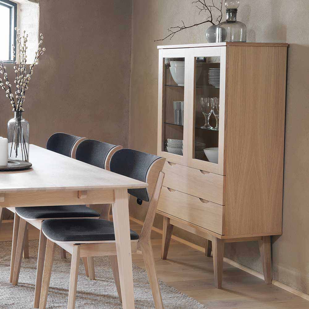 White Wash Vitrine im Skandi Design - Pessoa