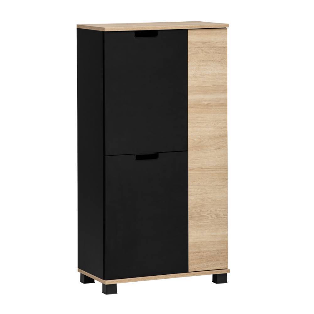 Badezimmer Highboard in Schwarz - Segradon