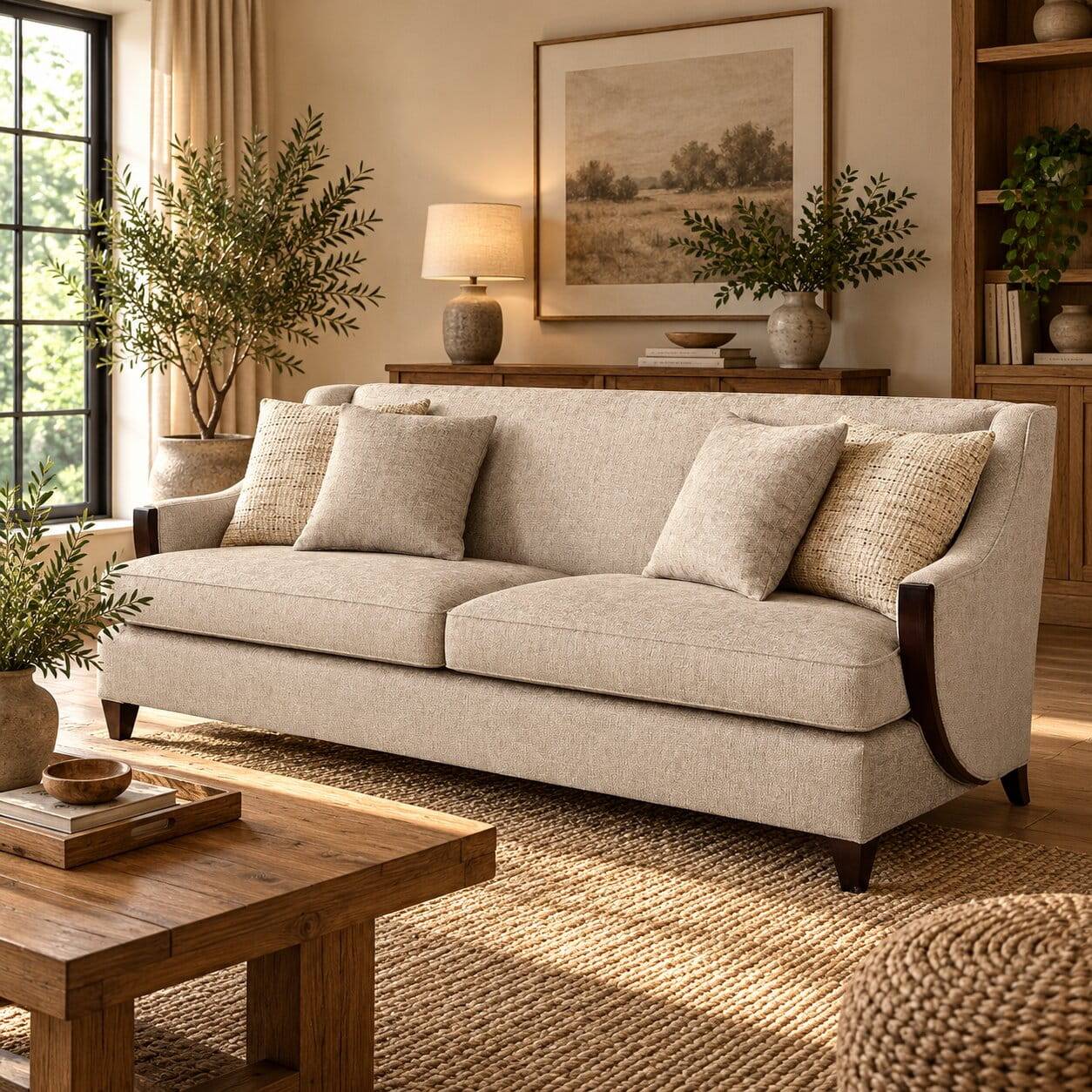 Dreisitzer Couch im klassischen Stil - Iwase