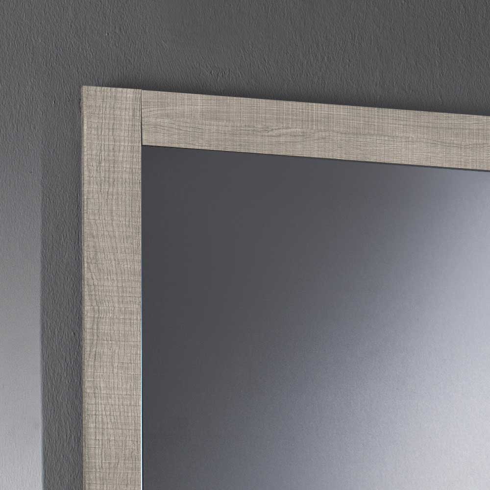 Wandspiegelrahmen Detail in heller Holzoptik mit sichtbarer Maserung für den Flur – Murez