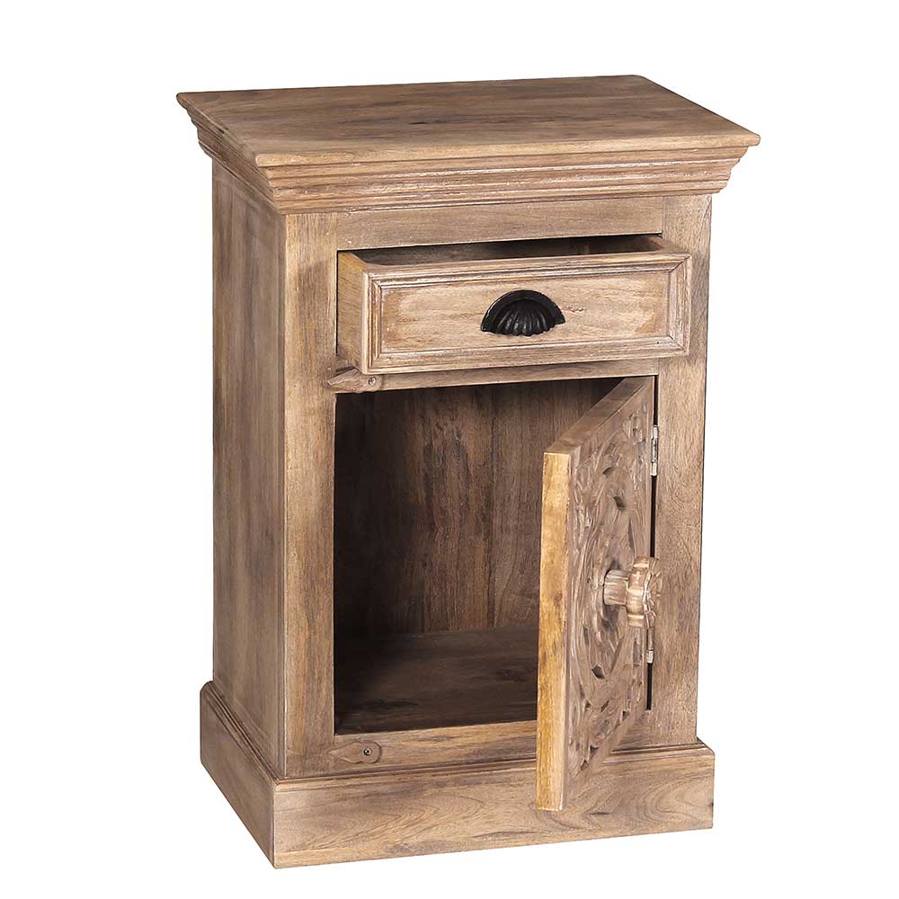 Romantische Badmöbel aus Holz - Runiasa (fünfteilig)