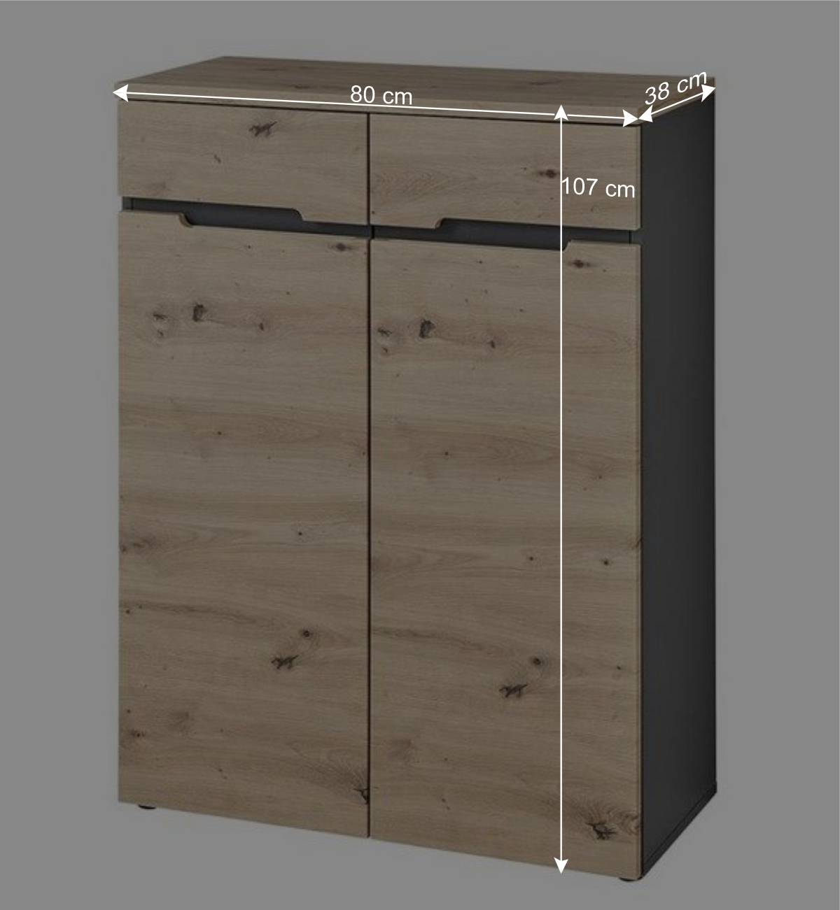80x107x38 Kommode modern - Kuetra