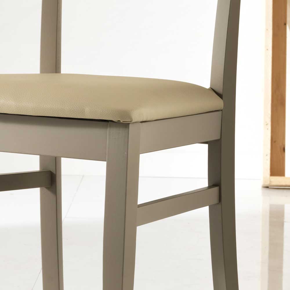 Küchenstuhl Zenca in Taupe (2er Set)