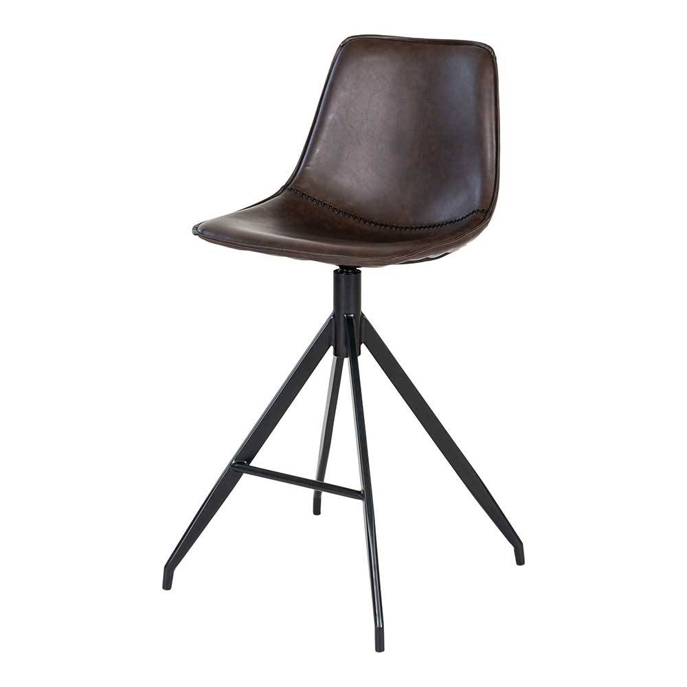 Drehbare Barstühle mit Sitzschale - Italy (2er Set)