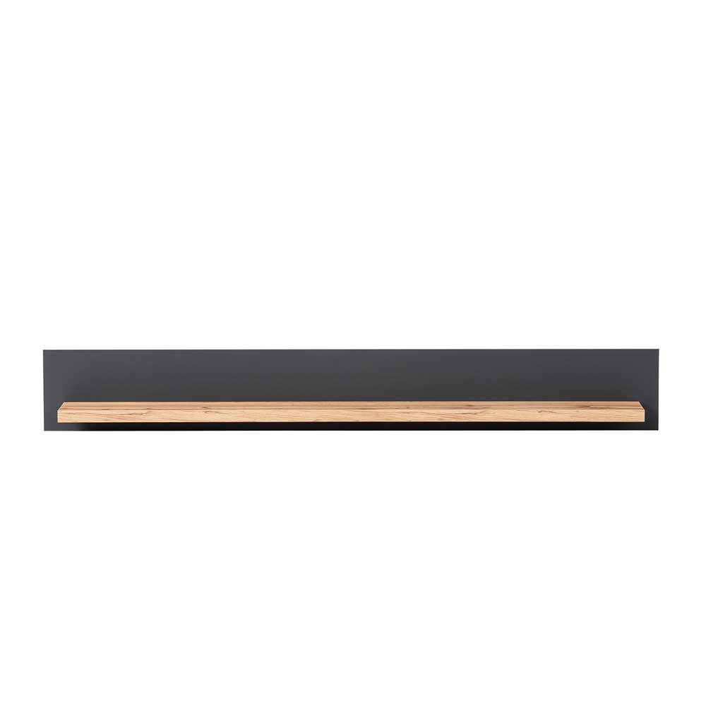 Zweifarbiges Wandboard in Wildeiche Optik & Grau - Lionel