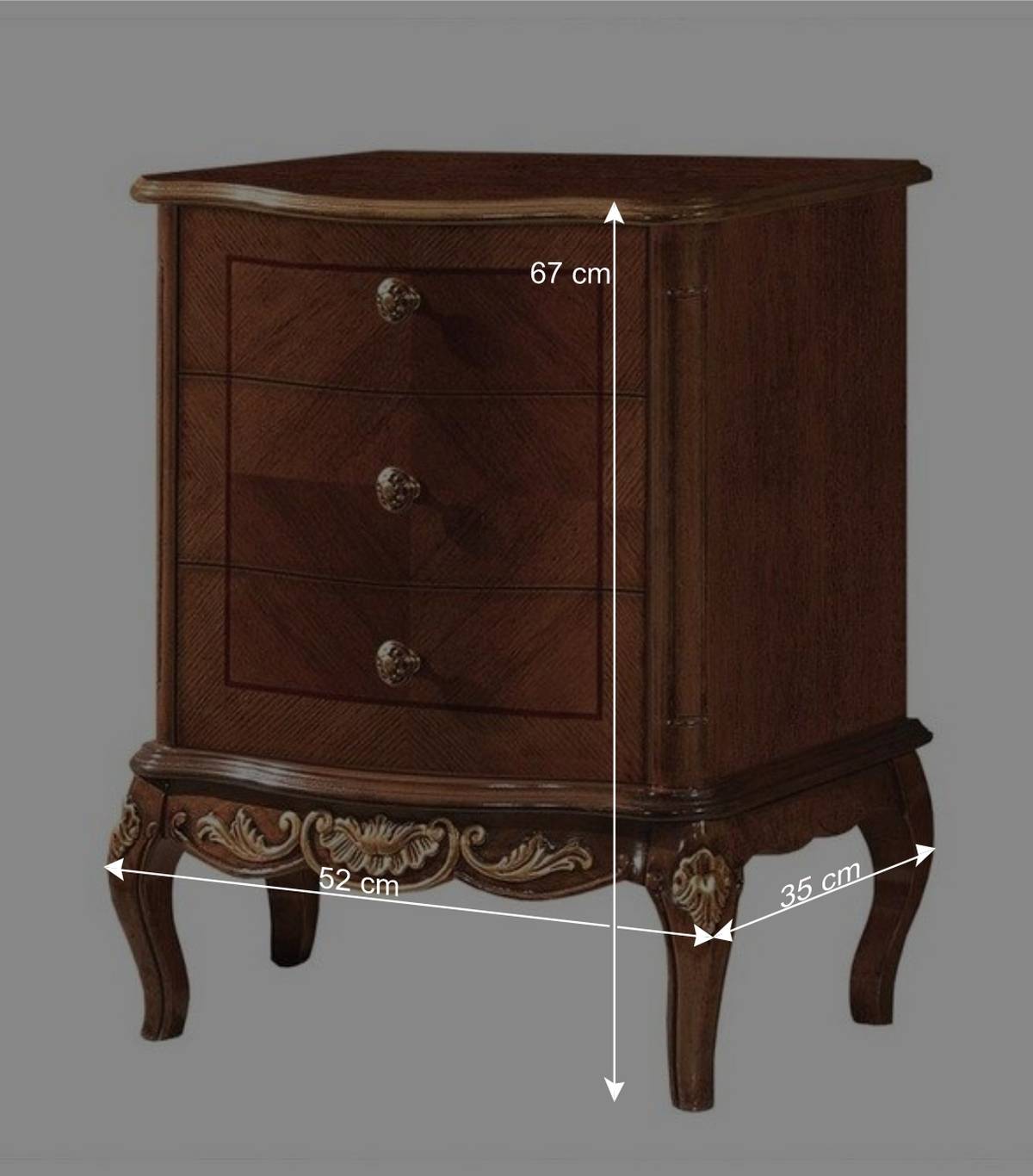 52x67x35 Kleine Kommode in italienischem Design - Aciara