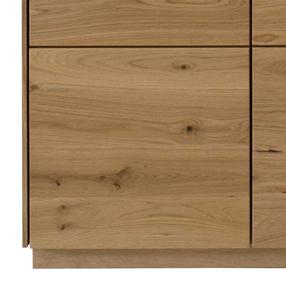 2-türiges Highboard mit Glaseinsätzen - Obinson