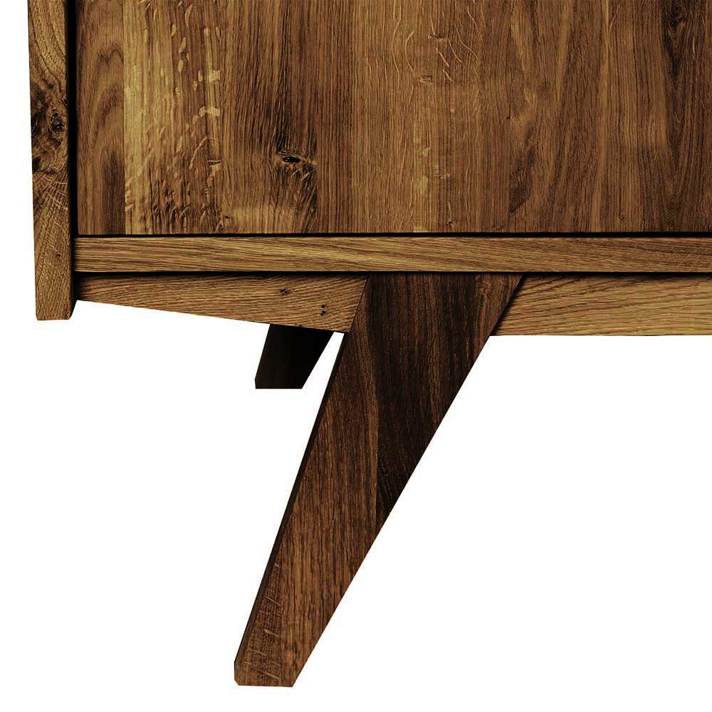 160x90x50 Sideboard in Nussbaumfarben lackiert - Nadelle