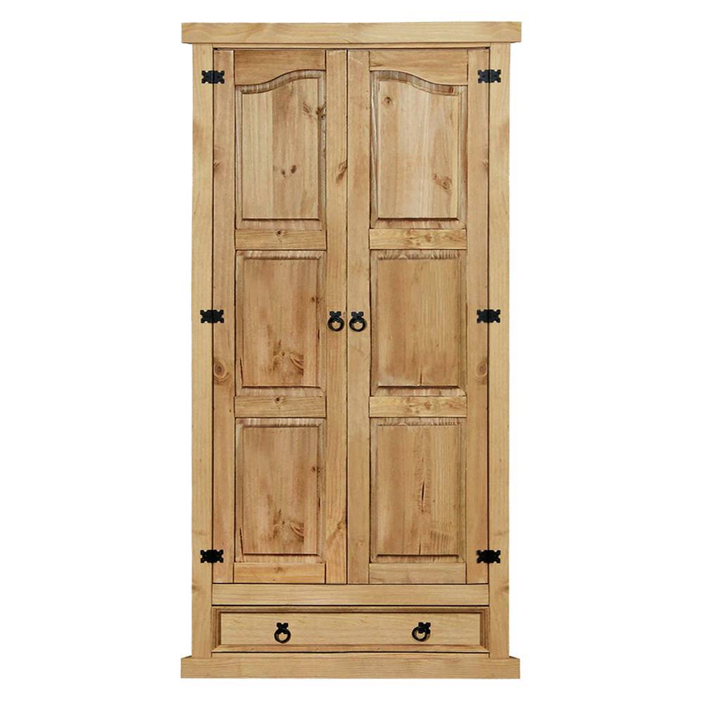 Massivholz-Kleiderschrank aus Kiefer - Unventra