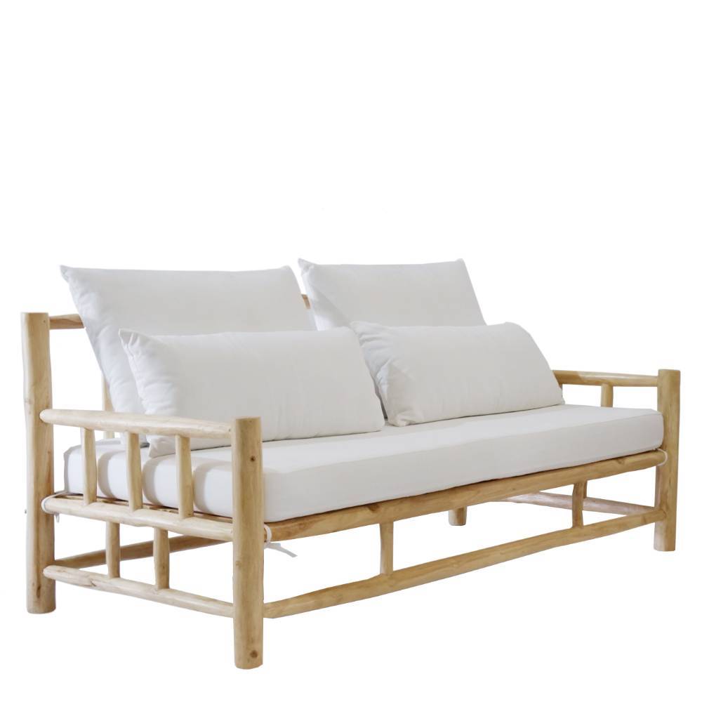 Outdoor Lounge-Sofa aus Teak Massivholz - Fredellia