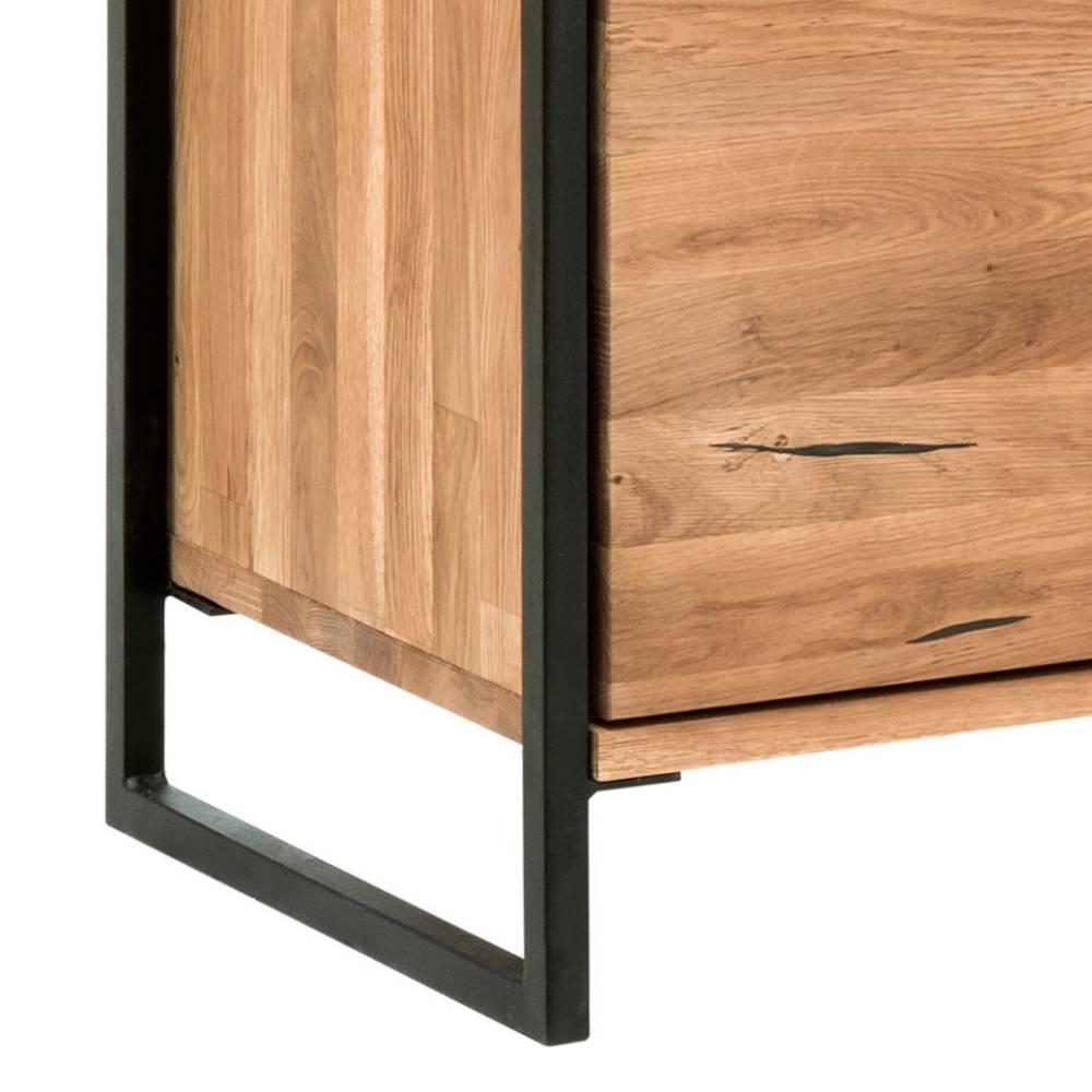 Industrial Highboard aus Wildeiche und Stahl - Ingbo