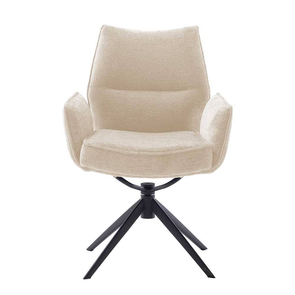 Drehbare Tischsessel mit Taschenfederkern - Medita (2er Set)