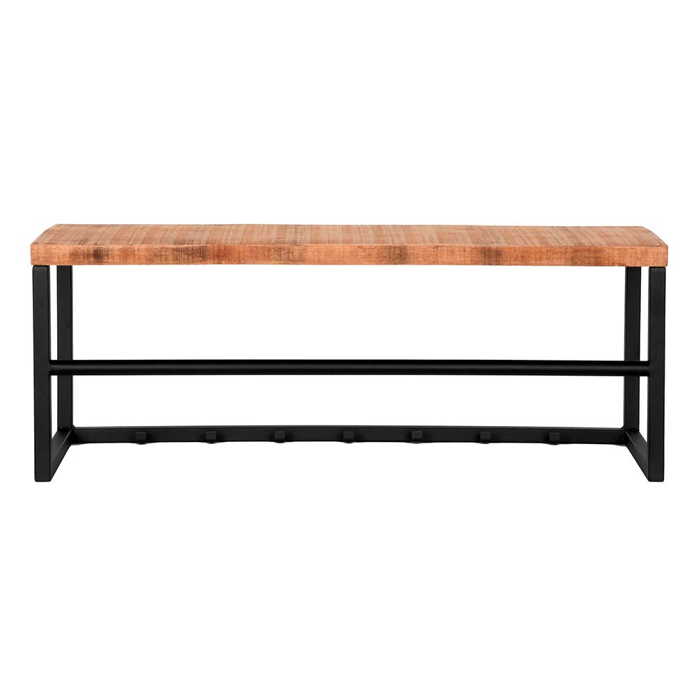 80x30x30 Garderobe in Mango Natur & Schwarz - Lictona