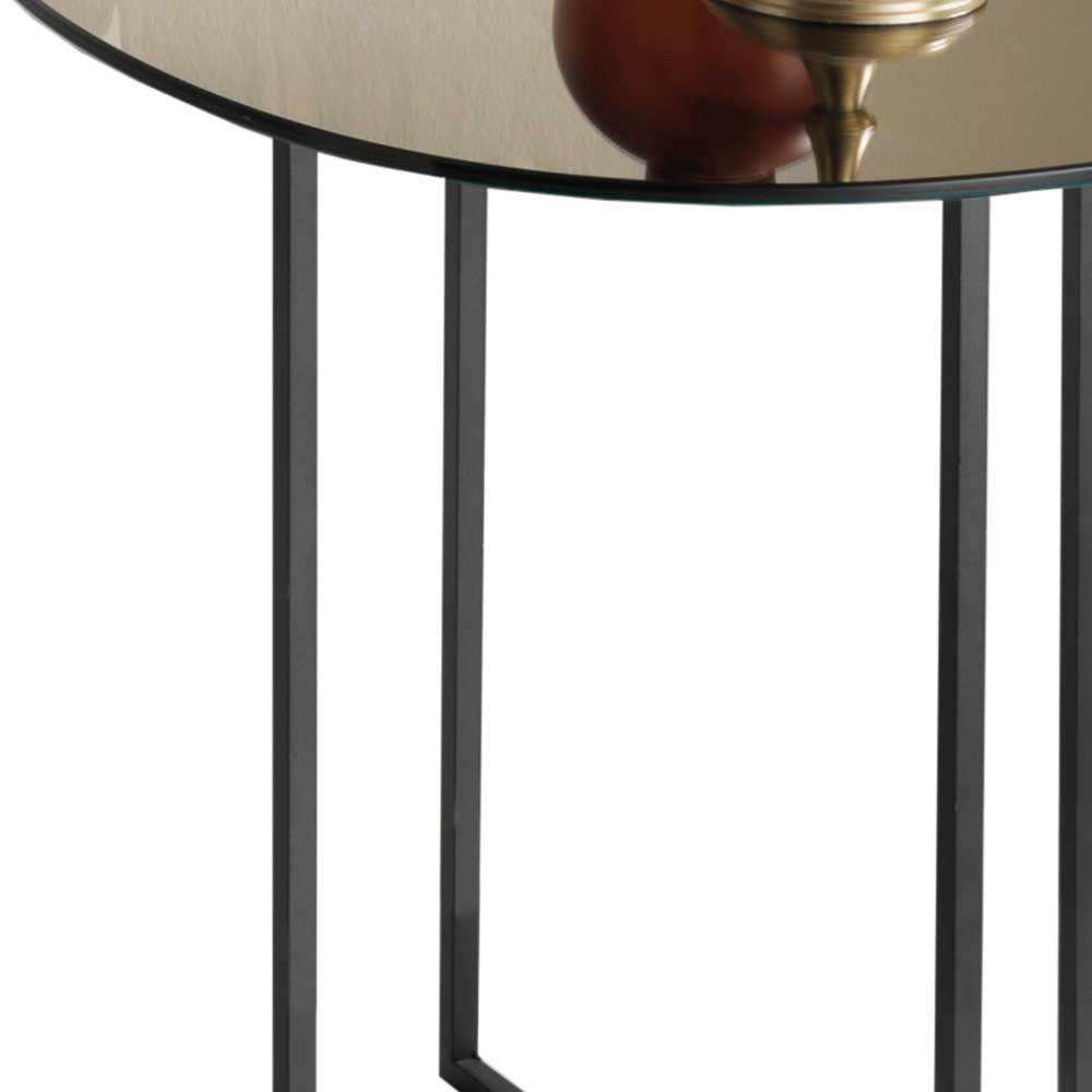 Spiegelglas Beistelltisch in Bronze - Miradena