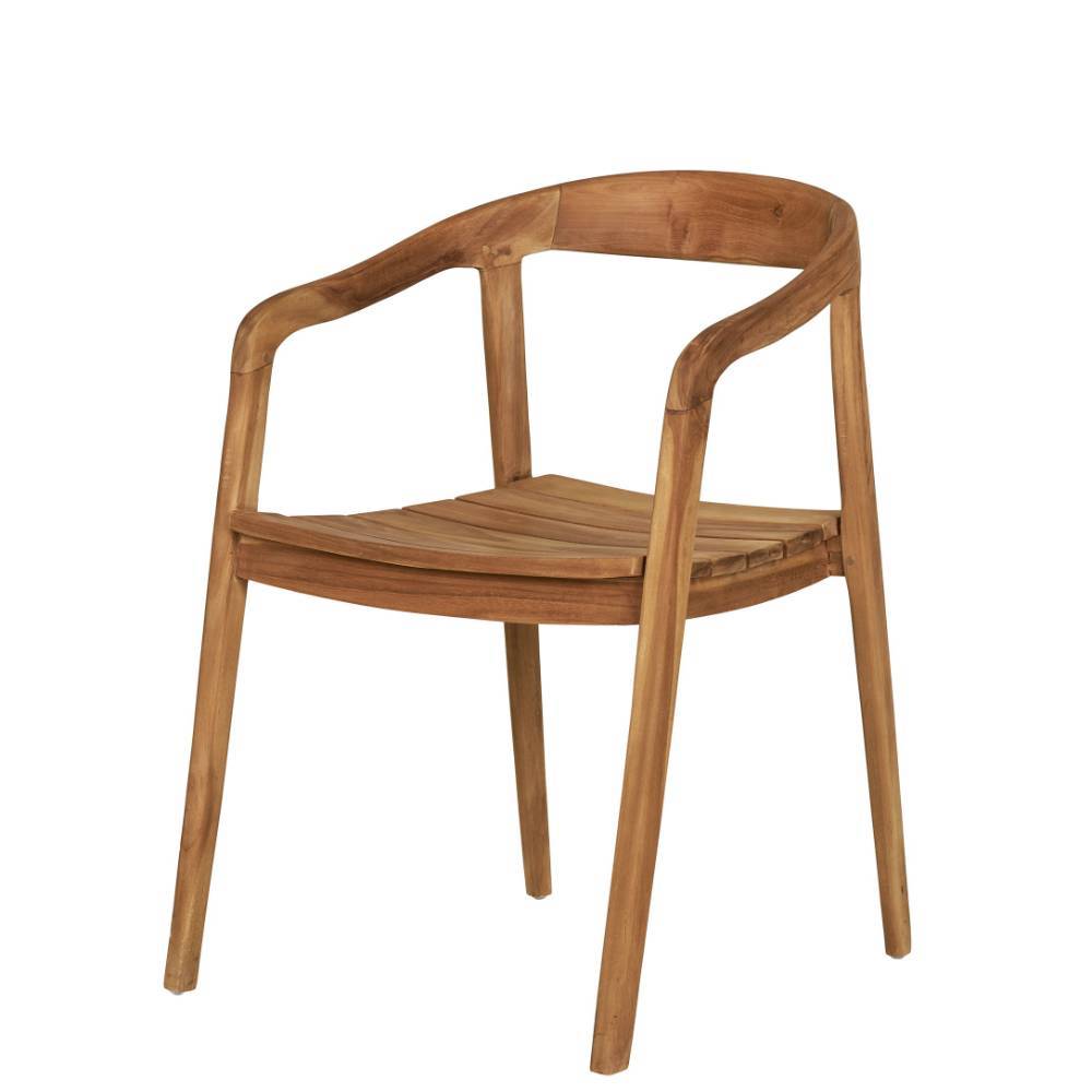 Design Holzstuhl für Drinnen und Draußen - Pezzu
