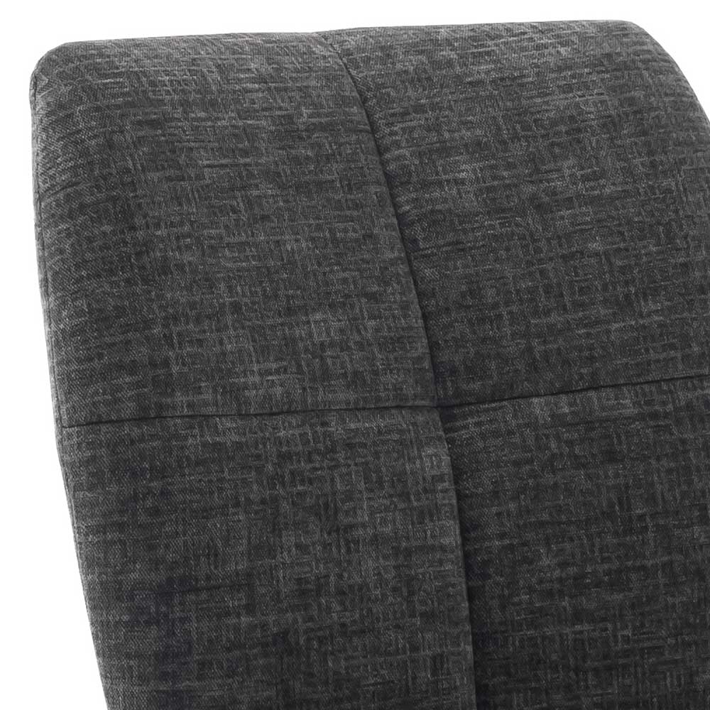 Stuhl mit Federkern-Sitz in Anthrazit - Praga (2er Set)