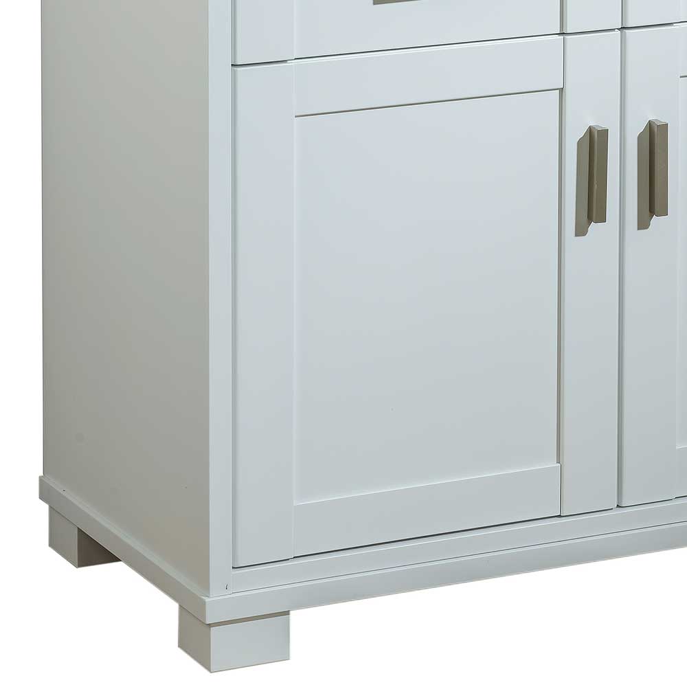 85x117x44 Scandi Chic Sekretär in Weiß - Pray