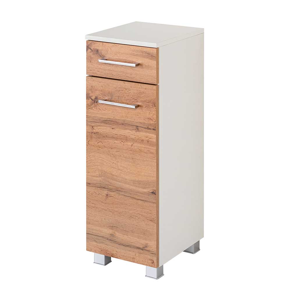 30x97x35 Badschrank mit Schublade & Tür - Tonra