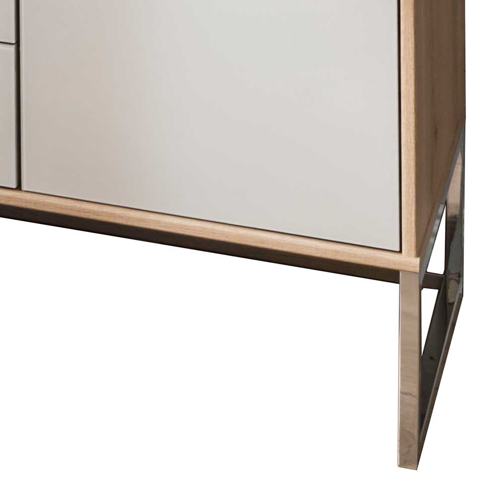 141x105x43 Sideboard in Beige Glas - Crascanu