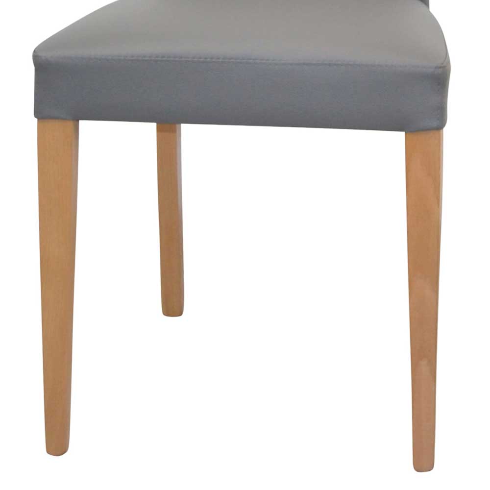 Polsterstühle in Grau & Eiche - Pelago (2er Set)