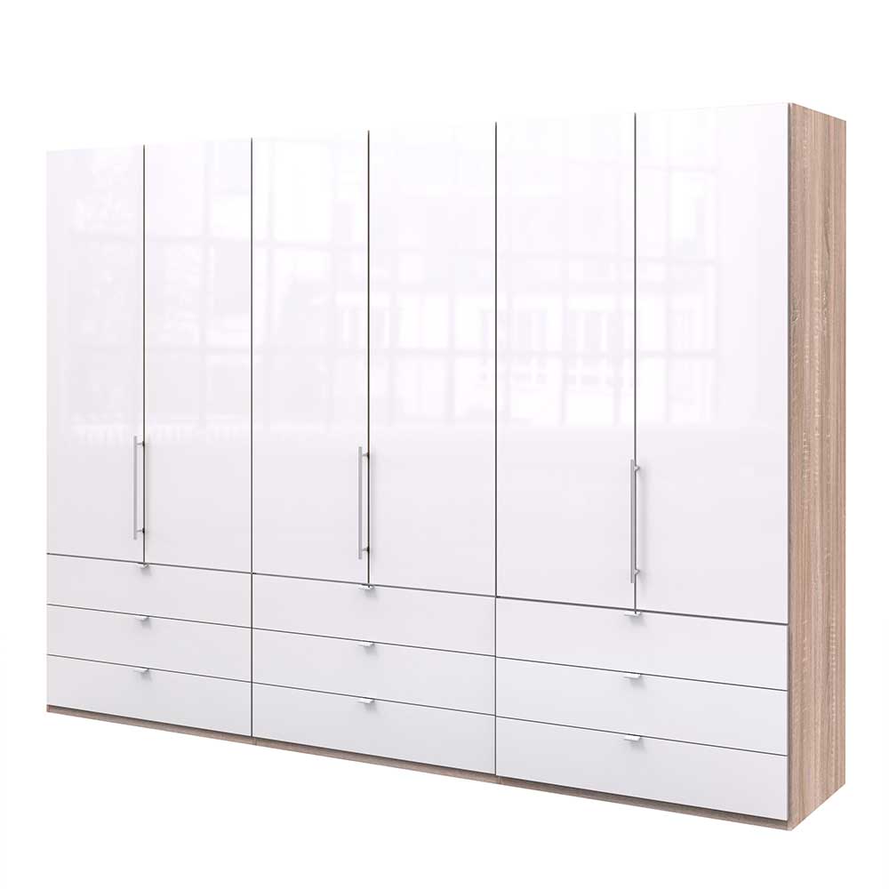 3m Kleiderschrank mit 9 Schubladen Selbsteinzug - Bosays