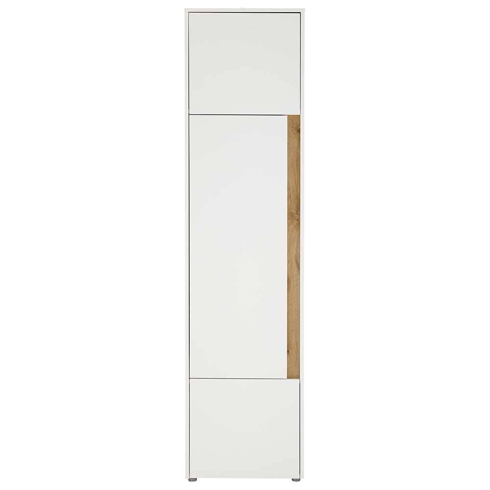 50x200x40 Schrank in Weiß und Wildeiche NB - Nonessia