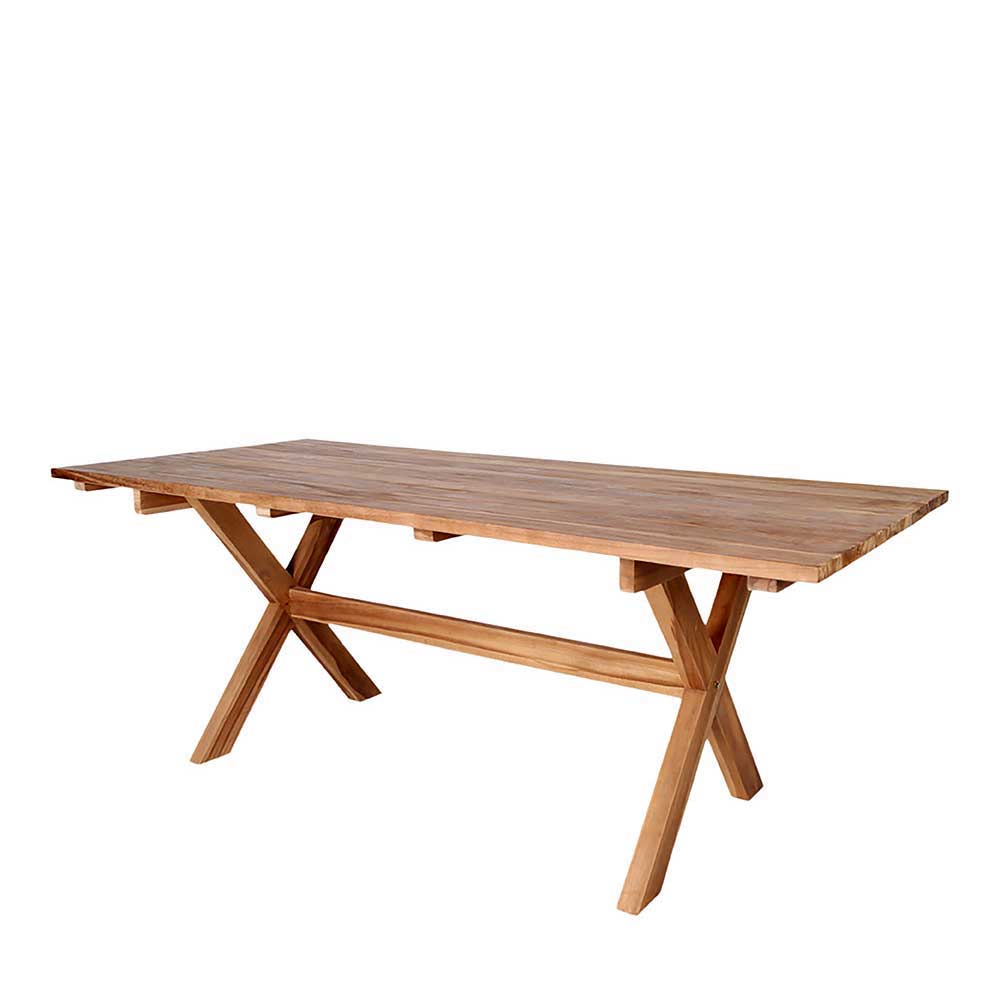 Teak Recyclingholz Esstisch & Stühle - Placer (siebenteilig)