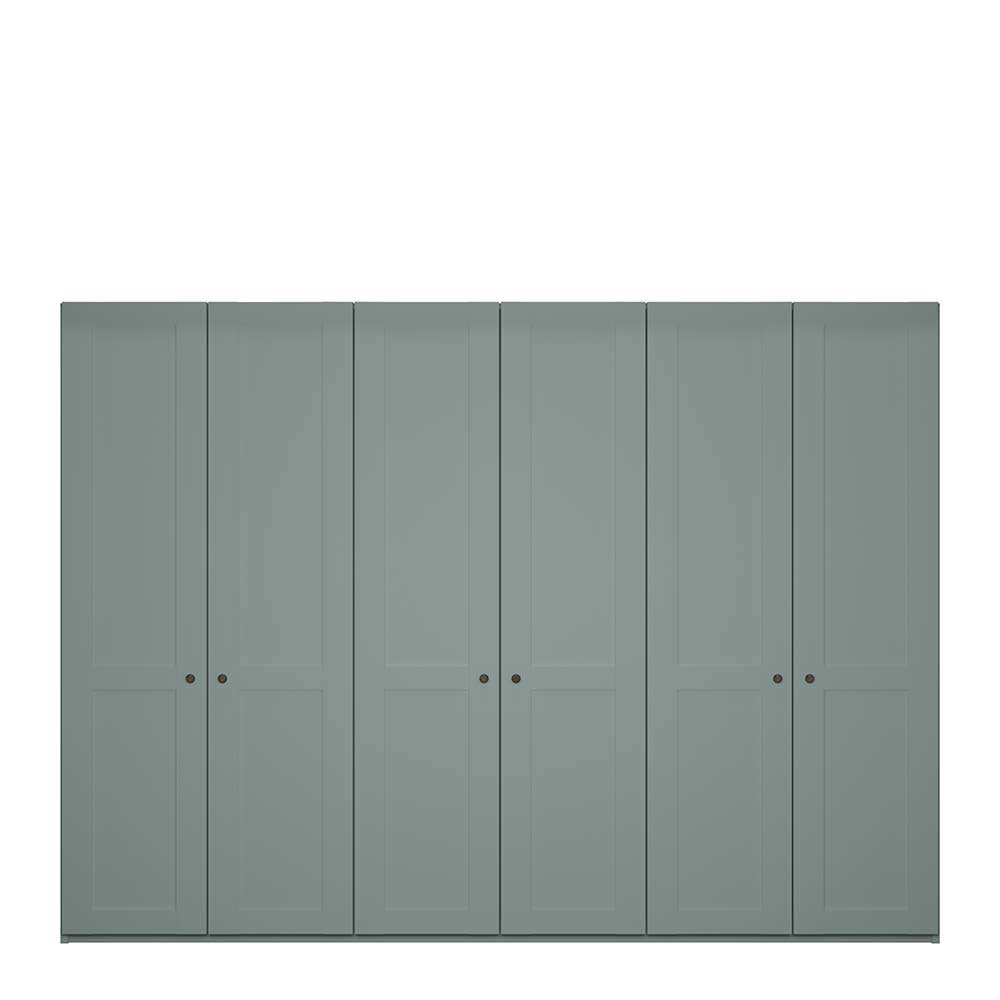 Landhaus-Schlafzimmerschrank in Graugrün - Rajavo