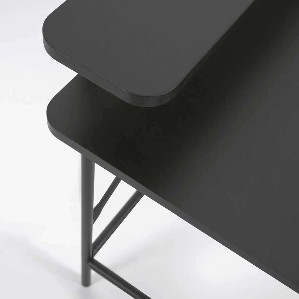 Schreibtisch aus Metall in Schwarz - Andjes